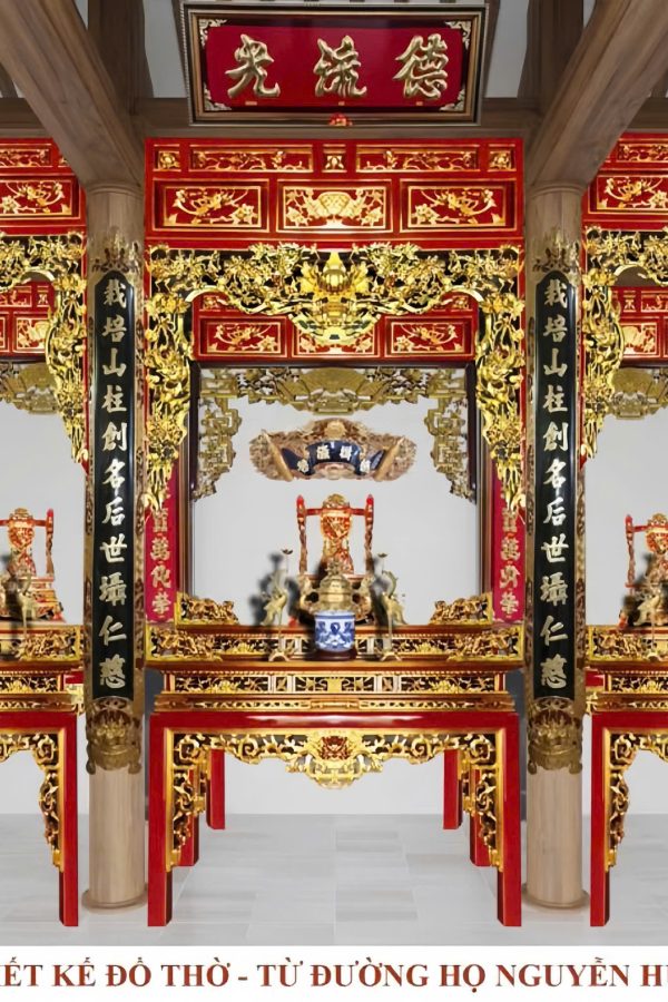 Nội thất đình đền 04